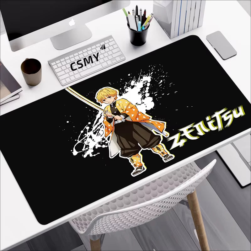 Demon Slayer Mouse Pad Gaming Laptops Keyboard Mat Deskmat Pc Accessories Desk Protector Mousepad Gamer Mats Anime Mause Pads