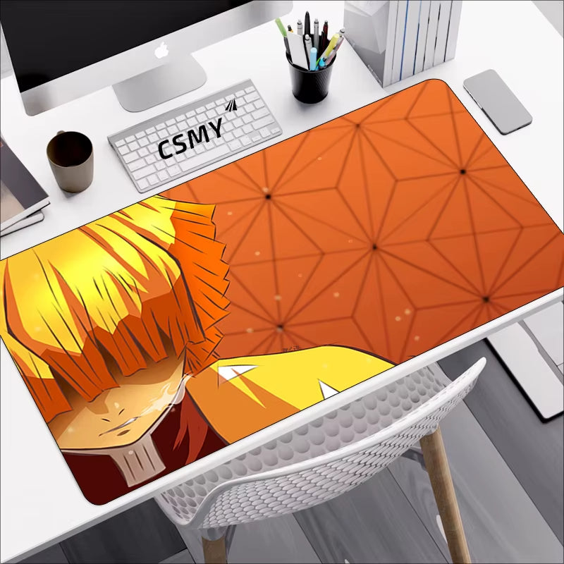 Demon Slayer Mouse Pad Gaming Laptops Keyboard Mat Deskmat Pc Accessories Desk Protector Mousepad Gamer Mats Anime Mause Pads