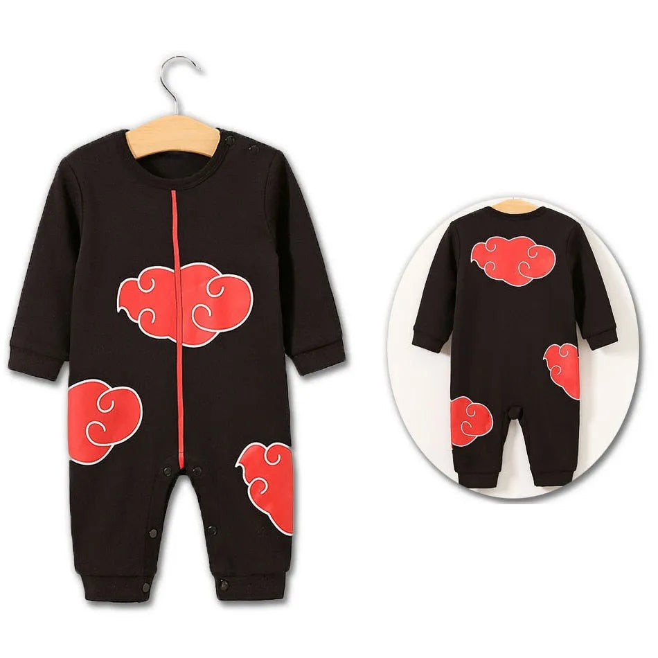 Newborn Costume Baby Anime Romper Boy Kakashi Akatsuki Chopper Zoro Vegeta Cosplay Clothes Infant Jumpsuit Clothes 0-18 Months
