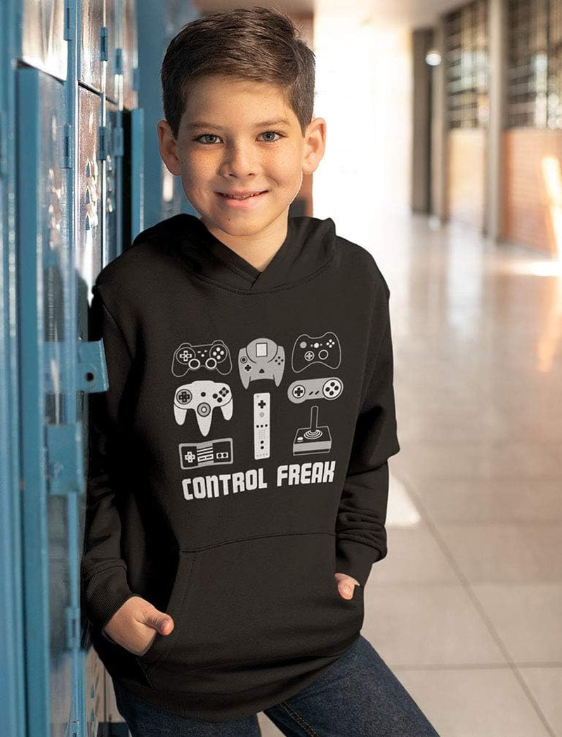 Video Game Control Freak Gifts for Gamers Gaming Sweatshirts Hoodies for Kids