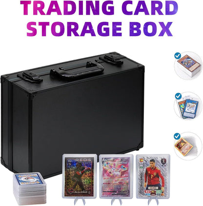 3" X 4" Sports Cards Storage Box, Top Loader Card Carrying Case, Sleeved Card St