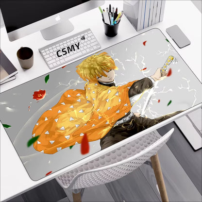 Demon Slayer Mouse Pad Gaming Laptops Keyboard Mat Deskmat Pc Accessories Desk Protector Mousepad Gamer Mats Anime Mause Pads