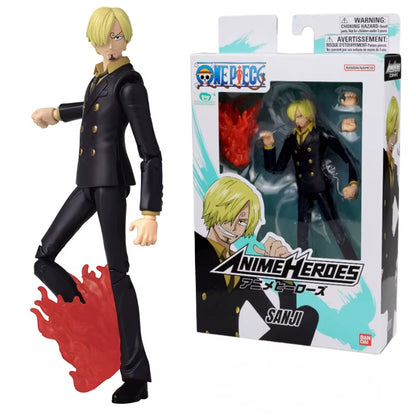 One Piece Sanji Anime Figures Model Tabletop Ornament Action Assembly Model Doll Action Figure Toys for Kids Gift Collectible