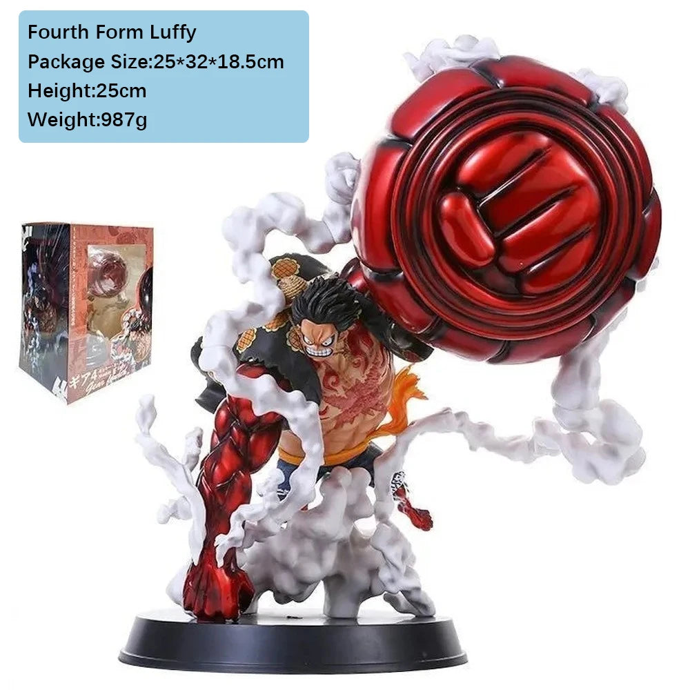 25CM Luffy Gear 4 Figurine One Piece Anime Action Figure Adult Children Toys Japan Manga Kids Cartoon Gift Free Shipping Items