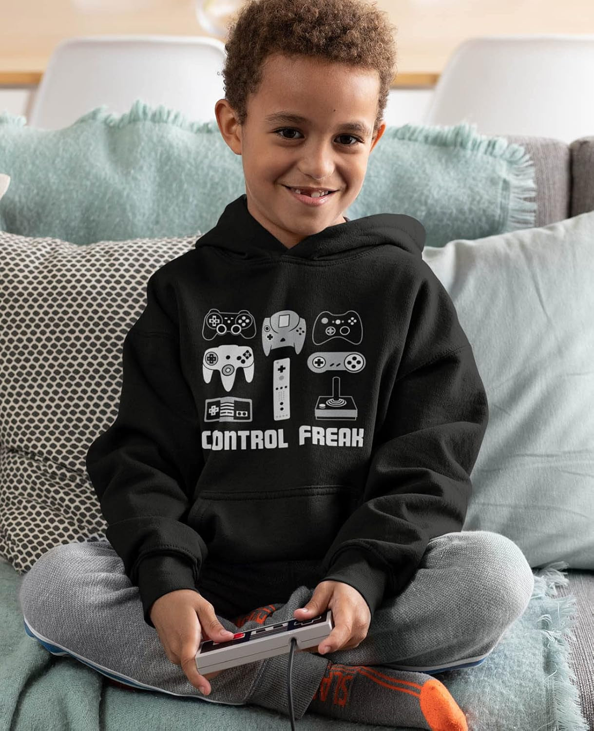 Video Game Control Freak Gifts for Gamers Gaming Sweatshirts Hoodies for Kids