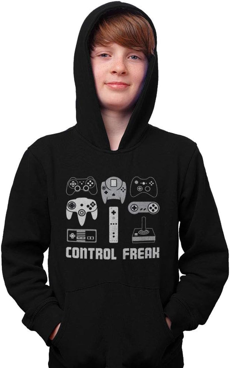 Video Game Control Freak Gifts for Gamers Gaming Sweatshirts Hoodies for Kids