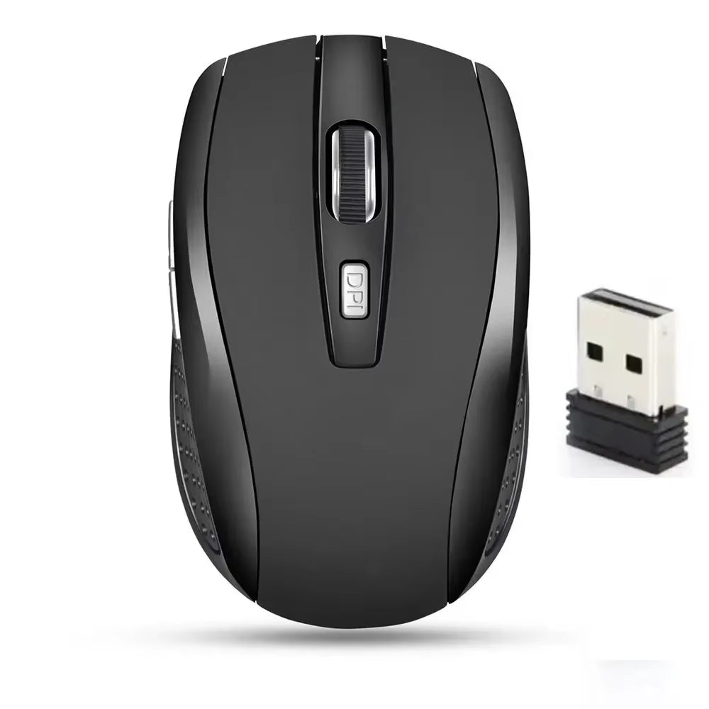 Computer Mouse Wireless USB Adjustable Gamer Gaming 6 Button Optical 2.4 USB Receiver for Computer PC Accessories