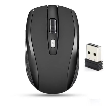 Computer Mouse Wireless USB Adjustable Gamer Gaming 6 Button Optical 2.4 USB Receiver for Computer PC Accessories