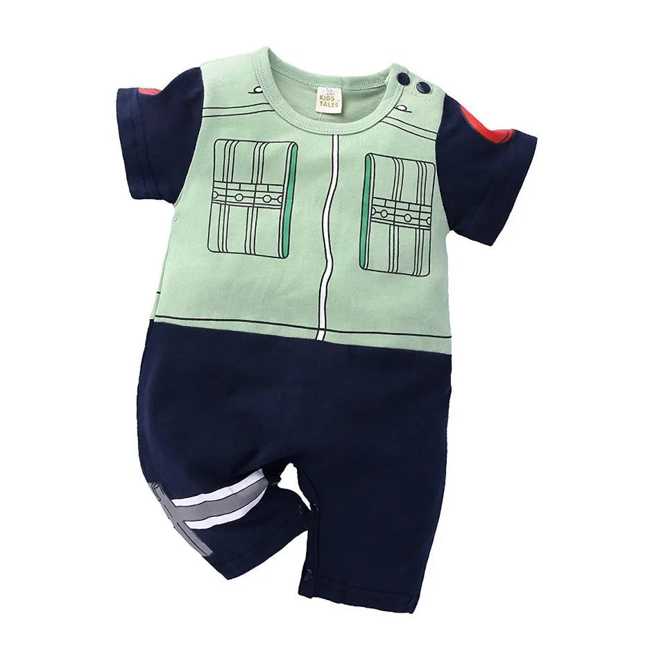 Newborn Costume Baby Anime Romper Boy Kakashi Akatsuki Chopper Zoro Vegeta Cosplay Clothes Infant Jumpsuit Clothes 0-18 Months