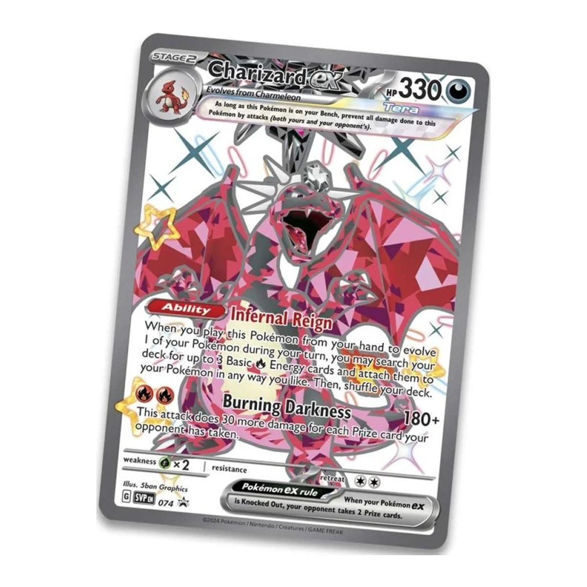 TCG: SCARLET and VIOLET: PALDEAN FATES: TIN - Shiny Charizard
