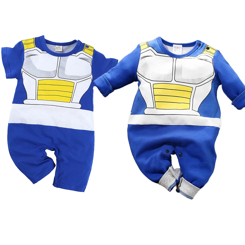 Newborn Costume Baby Anime Romper Boy Kakashi Akatsuki Chopper Zoro Vegeta Cosplay Clothes Infant Jumpsuit Clothes 0-18 Months