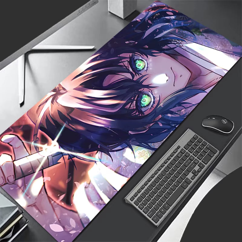 Mouse Pad Demon Slayer Inosuke Gaming Laptops Keyboard Mat Deskmat Pc Accessories Desk Protector Anime Gamer Carpet Mousepads XL